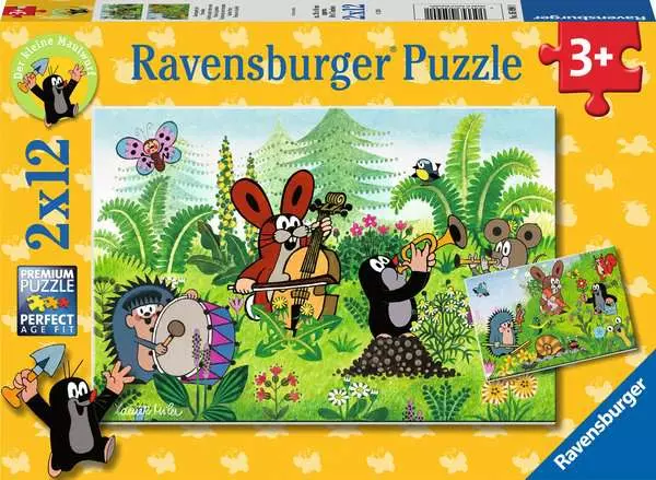 Kinderpuzzle ab 3 Jahren - Gartenparty mit Freunden - 12 Teile