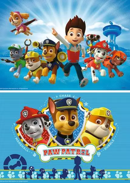 Kinderpuzzle ab 3 Jahren - Ryder und die Paw Patrol - 12 Teile