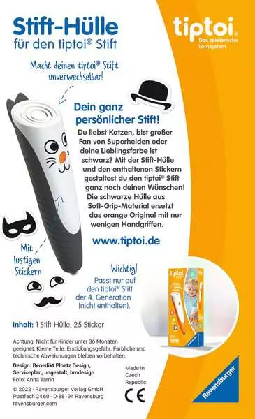 Stift-Hülle zum Wechseln in Schwarz