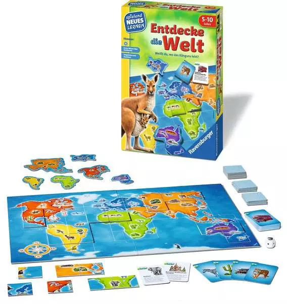 Entdecke die Welt - Kinderspiel ab 5 Jahren