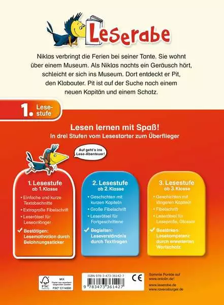 Leserabe 1. Lesestufe - Der Schatz des Kapitäns