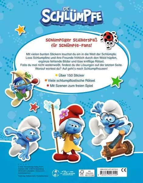 Die Schlümpfe - Mein schlumpfiger Stickerspaß