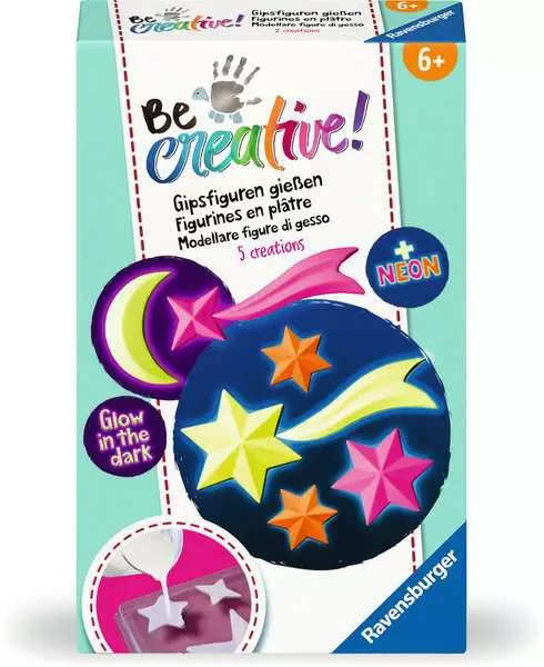 BeCreative Mini - Leuchtsterne - Bastelset für Kinder ab 6 Jahren