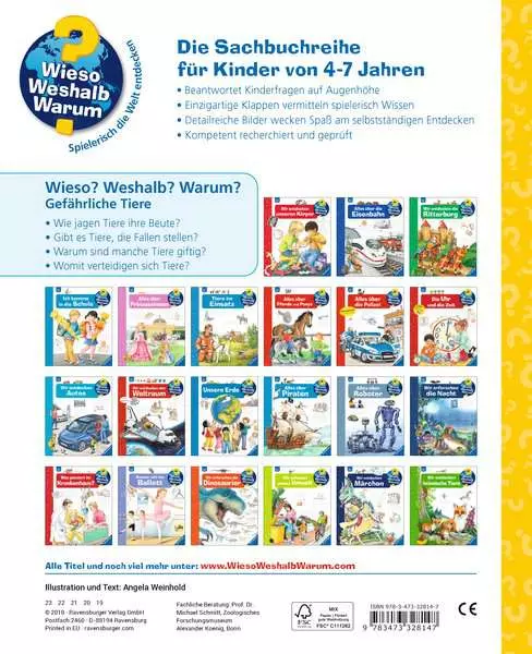 Ravensburger Wieso? Weshalb? Warum?. Band 49 - Gefährliche Tiere