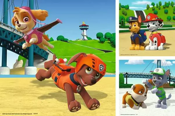 Kinderpuzzle ab 5 Jahren - Team auf 4 Pfoten - 49 Teile