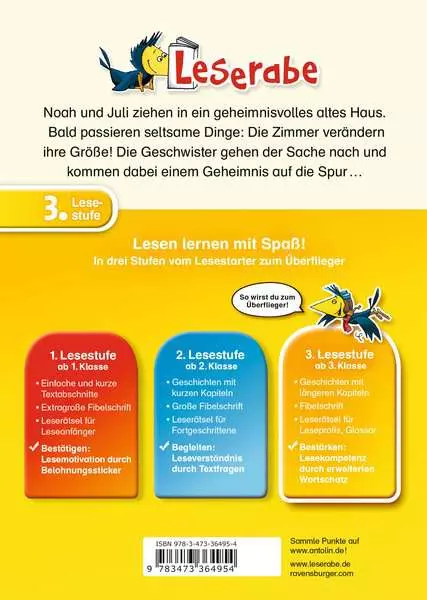 Leserabe 3. Lesestufe - Das Zauberhaus