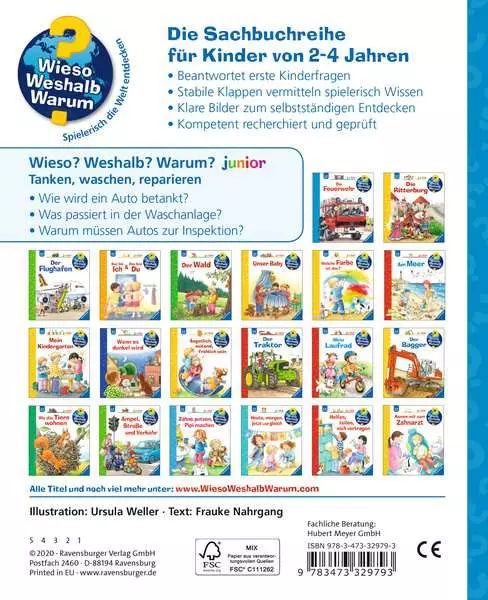 Ravensburger Wieso? Weshalb? Warum? junior Band 69 - Tanken. waschen. reparieren