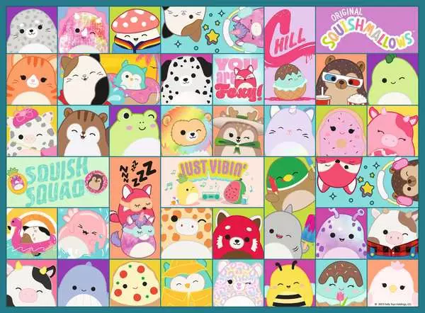 Kinderpuzzle ab 6 Jahren - Viele bunte Squishmallows - 100 Teile