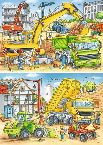 Kinderpuzzle ab 4 Jahren - Viel zu tun auf der Baustelle - 24 Teile
