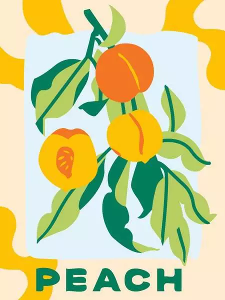 CreArt Pfirsiche - Malen nach Zahlen für Erwachsene