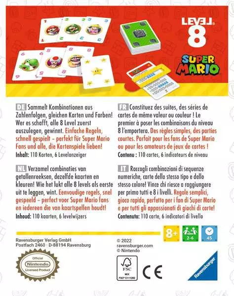 Super Mario™ Level 8® - Kartenspiel ab 8 Jahren