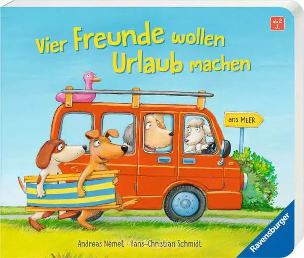 Vier Freunde wollen Urlaub machen