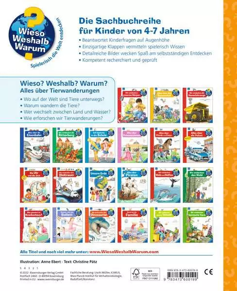 Ravensburger Wieso? Weshalb? Warum?. Band 37 - Alles über Tierwanderungen