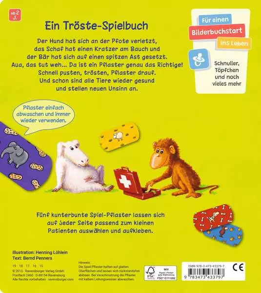 Pusten trösten. Pflaster drauf!