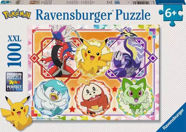 Kinderpuzzle ab 6 Jahren - Pokémon Karmesin und Purpur - 100 Teile