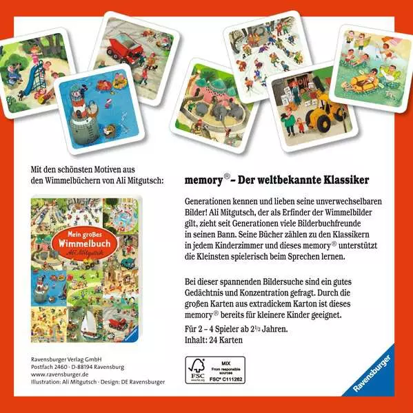 Meine schönsten Wimmelbilder memory® - Kinderspiel ab 2 Jahren