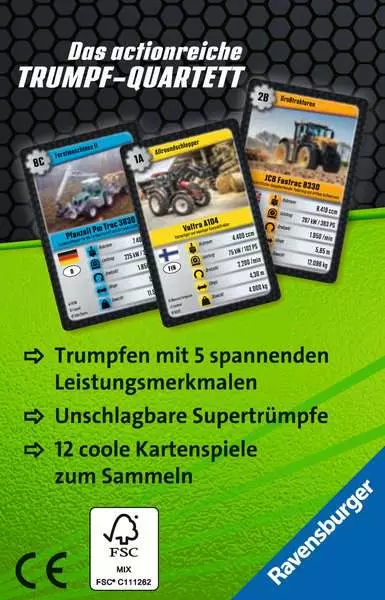 Supertrumpf Power Traktor - Kartenspiel ab 7 Jahren