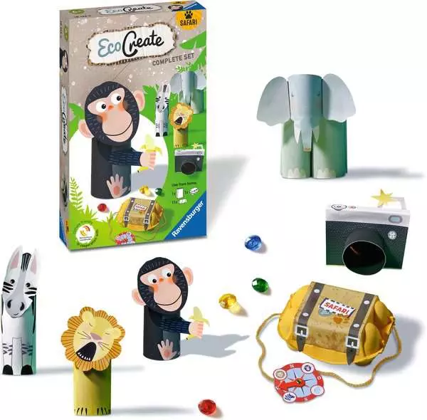 EcoCreate Mini - Safari - Bastelset für Kinder ab 6 Jahren