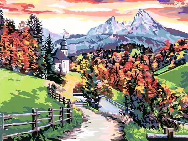 CreArt Wunderbares Bayern - Malen nach Zahlen für Erwachsene