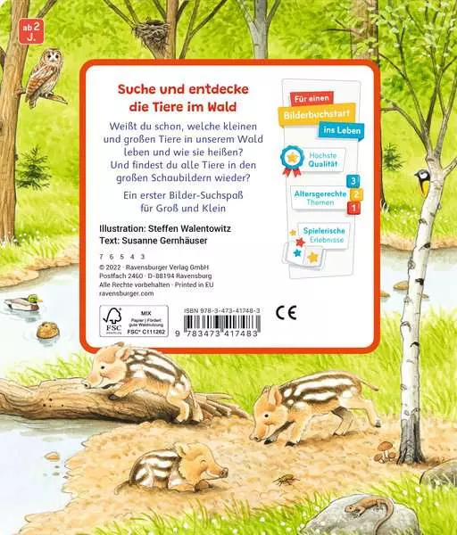 Sachen suchen - Tiere im Wald