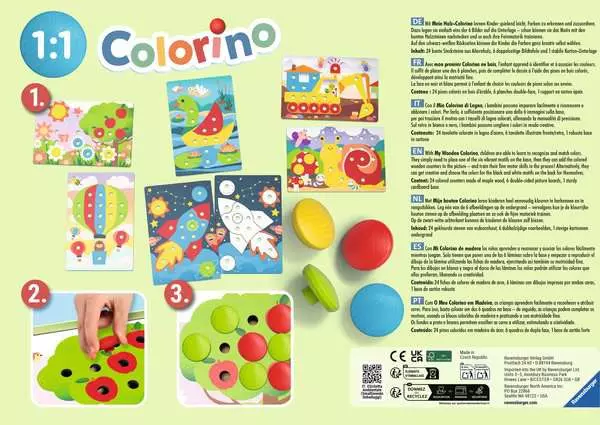Mein Holz-Colorino - Kinderspiel ab 2 Jahren