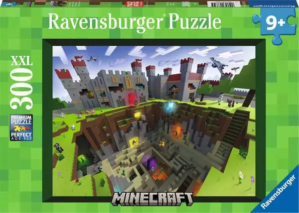Kinderpuzzle ab 9 Jahren - Minecraft Cutaway - 300 Teile