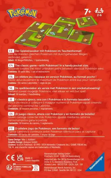 Pokémon: Labyrinth Connect - Reisespiel ab 7 Jahren