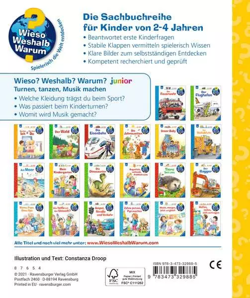 Ravensburger Wieso? Weshalb? Warum? junior Band 71 - Turnen. tanzen. Musik machen