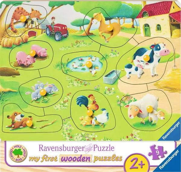 Kinderpuzzle ab 2 Jahren - Kleiner Bauernhof - 9 Teile