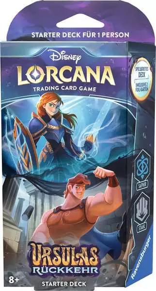 Disney Lorcana: Ursulas Rückkehr- Starter Deck Saphir und Stahl (Deutsch)