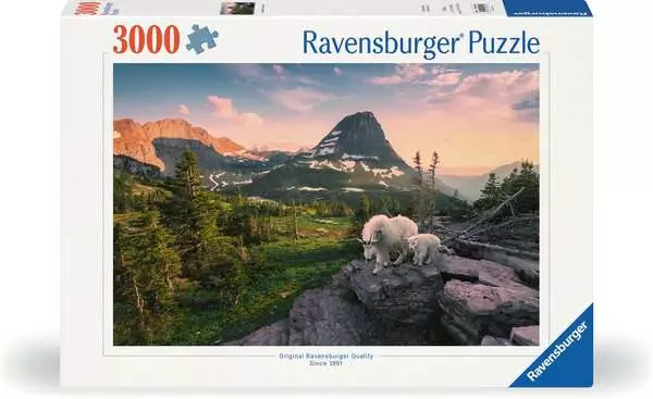 Puzzle 3000 Teile - Almbock mit Baby