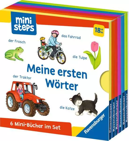 ministeps: Mein erster Bücher-Würfel: Meine ersten Wörter (Bücher-Set)