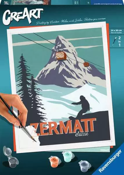 CreArt Zermatt - Malen nach Zahlen für Erwachsene