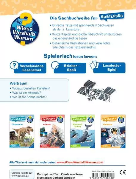 Ravensburger Wieso? Weshalb? Warum? Erstleser. Band 4 - Weltraum
