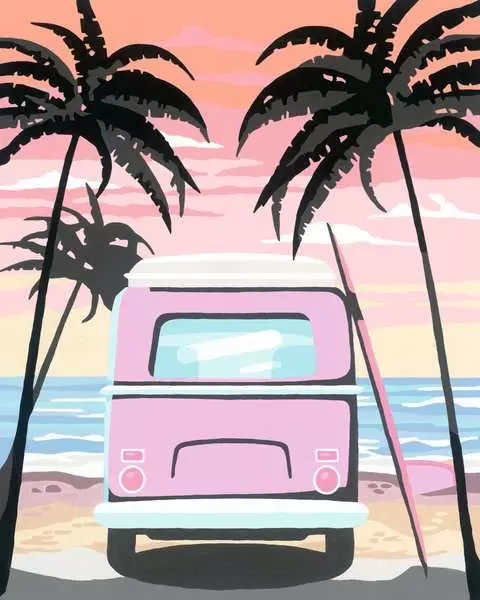 CreArt Beach Life - Malen nach Zahlen für Erwachsene