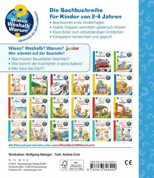 Ravensburger Wieso? Weshalb? Warum? junior. Band 55 - Wer arbeitet auf der Baustelle?