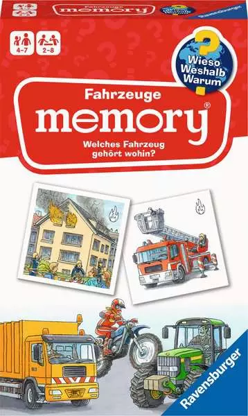 Wieso? Weshalb? Warum? Fahrzeuge memory® - Reisespiel ab 4 Jahre - Reisespiel ab 4 Jahren