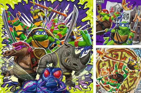 Kinderpuzzle ab 5 Jahren - Ninja Turtles - 49 Teile