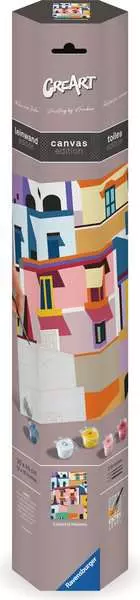 CreArt Farbenfrohe Häuser - Malen nach Zahlen für Erwachsene