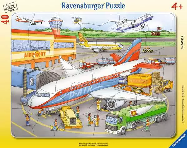 Kinderpuzzle ab 4 Jahren - Kleiner Flugplatz - 40 Teile