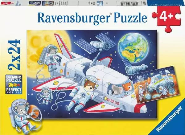 Kinderpuzzle ab 4 Jahren - Reise durch den Weltraum - 24 Teile