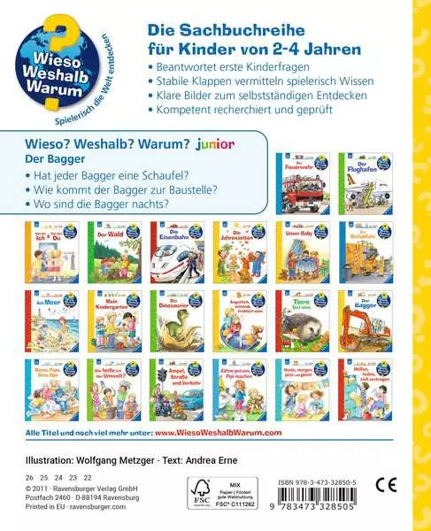 Ravensburger Wieso? Weshalb? Warum? junior. Band 38 - Der Bagger