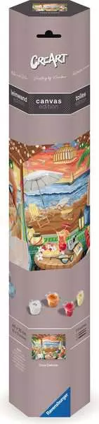 CreArt Gemütliche Strandhütte - Malen nach Zahlen für Erwachsene