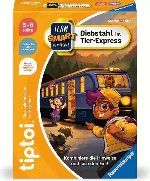 Diebstahl im Tier-Express - Kinderspiel ab 5 Jahren