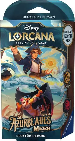 Disney Lorcana: Azurblaues Meer - Bernstein und Rubin Deck (Deutsch)