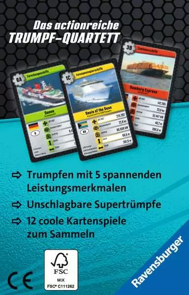 Supertrumpf Ozeanriesen - Kartenspiel ab 7 Jahren