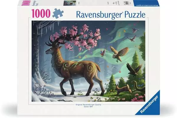 Puzzle 1000 Teile - Der Hirsch als Frühlingsbote