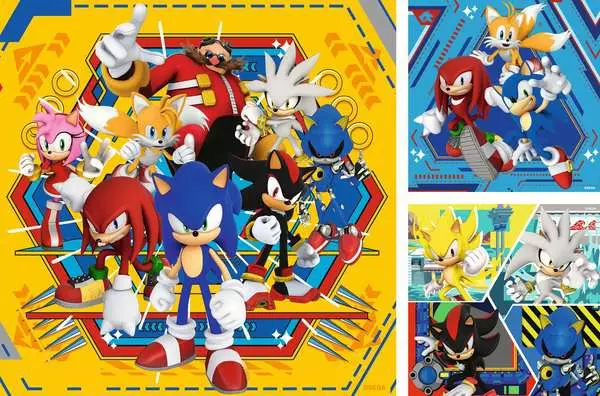 Kinderpuzzle ab 5 Jahren - Die Abenteuer von Sonic - 49 Teile