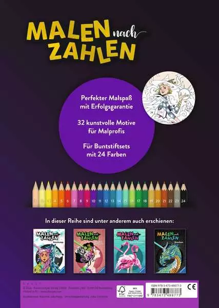 Malen nach Zahlen - Hexen-Power