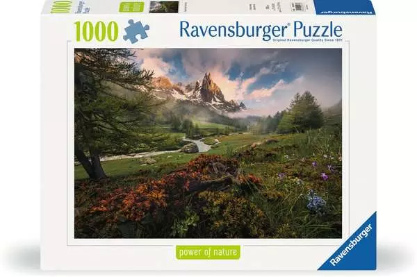 Puzzle 1000 Teile - Malerische Stimmung im Vallée de la Clarée. Französische Alpen